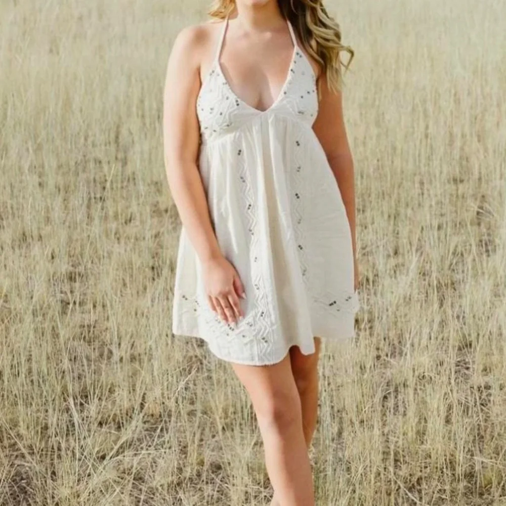 Zara Bloggers Favorite Limited Edition Beautiful MINI STUDDED DRESS - Picture 7 of 12